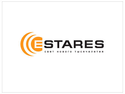 разработка  и создание  дизайна логотипа компании  estares   свет световое оборудование